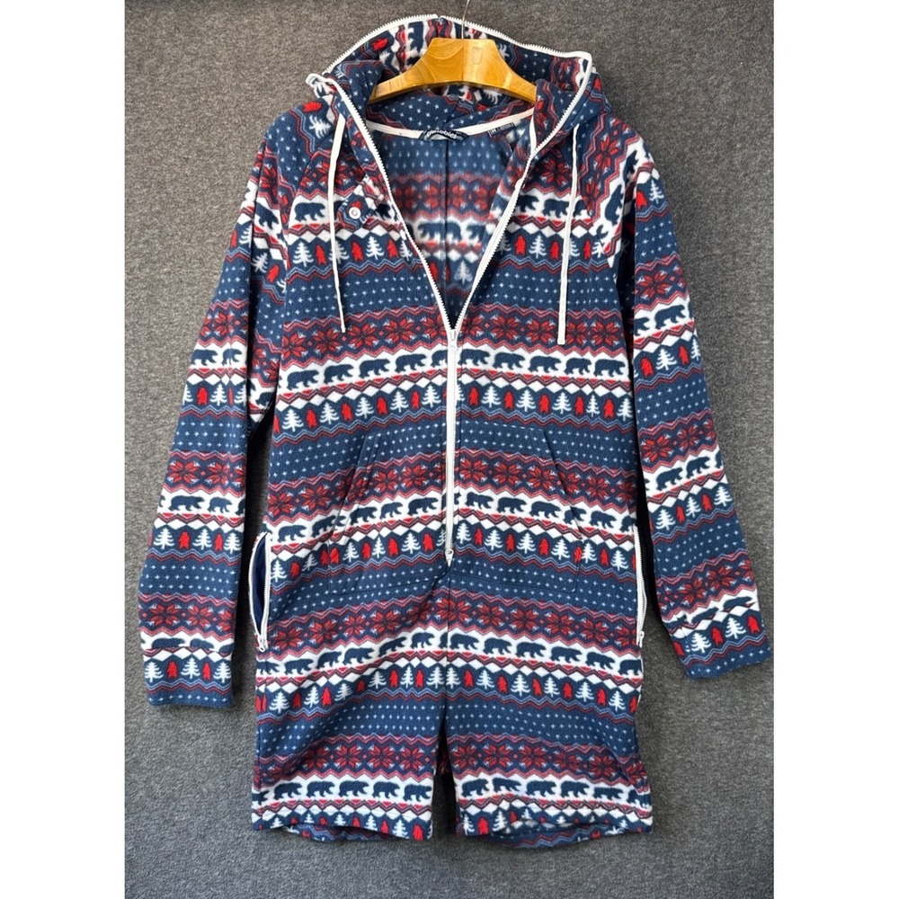 Chubbies The Woodland Chubbsie 2.0 Fleece Hooded Romper‎ Aspen One Piece Mens M